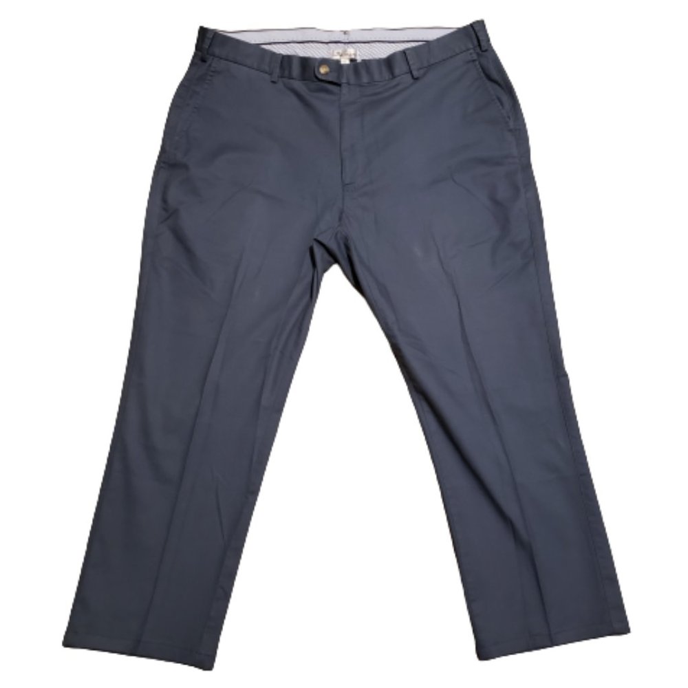 Peter Millar Pleated Dress Pants Blue | Men's 40 Business Casual Formal Office